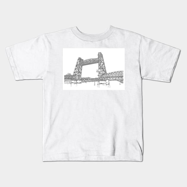 Rotterdam bridge Kids T-Shirt by valery in the gallery